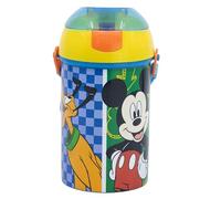 Stor Bouteille RÉUTILISABLE Robot Pop UP avec CANNUCE, Corra Y CIERRE DE 450 ML | Mickey Has Fun