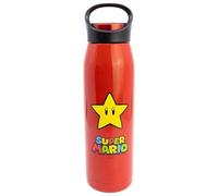 STOR Bouteille Super Mario Bros en Acier Inoxydable 665ml avec Bouchon Étanche et Anse de Transport pour Usage Quotidien