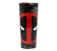 Stor S.L. Mug de voyage en acier inoxydable Marvel Deadpool Noir 425 ml
