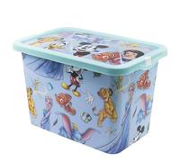Stor Disney Lot de 100 boîtes de rangement avec couvercle à clic pour enfants, chambre à coucher, salle de jeux, jouets, sans BPA (7 litres)