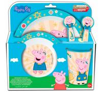 Set De Pique-Nique - Stor - Peppa Pig - 5 Pièces - Réutilisable - Rose