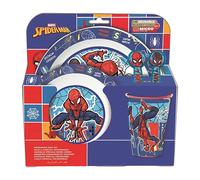 Stor S.L. Vaisselle réutilisable enfant Spiderman – compatible micro-ondes, 4 pièces