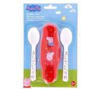 Stor ÉTUI pour Tout-Petit avec 2 CUILLÈRES PP Peppa Pig Little One