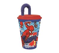 Stor Foule Règles Facile Paille Verre Spiderman 430ml