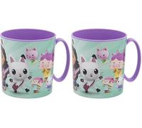 Stor Gabby's Dollhouse Gobelets réutilisables en plastique pour micro-ondes 350 ml (Lot de 2)