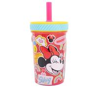 Stor Gobelet anti-retour en polypropylène avec paille en silicone 370 ml Minnie Mouse Flower Power