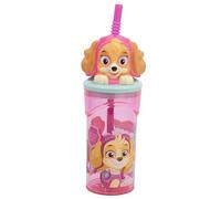 Stor Gobelet avec paille et couvercle avec figurine 3D et capacité de 360 ml de la Pat' Patrouille Girl