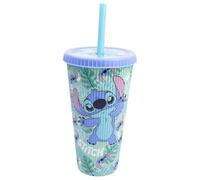 Stor Gobelet Cafe a Emporter avec Couvercle et Paille Stitch 790ml - Polypropylene Reutilisable sans BPA - Grand Tumbler Voyage