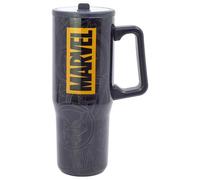 STOR Gobelet en Acier Inoxydable Avengers 920ml avec Anse, Couvercle et Bec Anti-Fuite Réutilisable