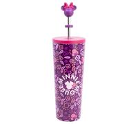 STOR Gobelet Isotherme Minnie Mouse avec Paille 770ml - Tumbler Acier Inoxydable Réutilisable avec Couvercle pour Boissons Chaudes et Froides