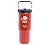 Stor Gobelet Isotherme Super Mario Bros 860ml Acier Inoxydable avec Anse - Tasse de Voyage pour Café et Boissons Chaudes et Froides