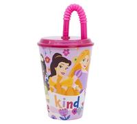 Stor Gobelet réutilisable avec couvercle et paille de 430 ml Princesses Disney