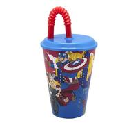 Stor Gobelet réutilisable pour enfant avec couvercle et paille de 430 ml Marvel Avengers