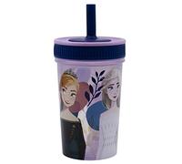 Stor GOBELET RÉUTILISABLE POUR ENFANTS AVEC PAILLE EN SILICONE 465ML | FROZEN TRUST THE JOURNEY