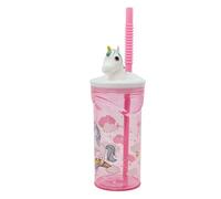Stor S.L. Gobelet réutilisable pour enfants Unicorn Range 430 ml sans BPA, figurine 3D