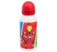 Stor Gourde Aluminium Enfant Avengers 400ml - Bouteille Réutilisable avec Bec Verseur de Sécurité et Bouchon Anti-Fuite - Légère et Résistante pour Enfants