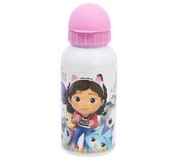 Stor Gourde Aluminium Enfant Gabby Et La Maison Magique 400ml - Bouteille Réutilisable avec Bec Verseur de Sécurité et Bouchon Anti-Fuite - Légère et Résistante pour Enfants