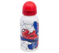 Stor Gourde Aluminium Enfant Spider-Man 400ml - Bouteille Réutilisable avec Bec Verseur de Sécurité et Bouchon Anti-Fuite - Légère et Résistante pour Enfants