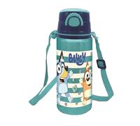 Stor S.L. Bouteille réutilisable Pop-up aluminium 730 ml avec bandoulière Bluey