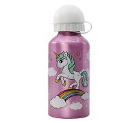 Stor Gourde en aluminium pour enfants - Gourde réutilisable - 400 ml - Licornes et arc-en-ciel