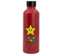 STOR Gourde en Aluminium Super Mario Bros 740ml - Bouteille Réutilisable avec Bouchon de Sécurité - Résistante et Légère pour Ados et Adultes