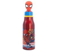 Stor Gourde Enfant en Aluminium Spider-Man 690ml avec Figurine 3D sur le Bouchon, Sans BPA, Parfaite pour Ecole et Sport