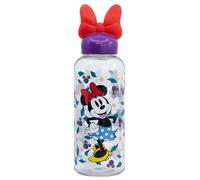 Stor Gourde Réutilisable Minnie Mouse 560ml Tritan avec Bouchon Figurine 3D - Bouteille Enfant Sans BPA pour Garçons et Filles