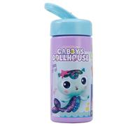 Stor S.L. Gourde de sport Gabby's Dollhouse 410 ml, paille et poignée intégrée, rose clair