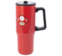 STOR Grande Tasse Isotherme avec Paille Super Mario Bros 920ml Acier Inoxydable Double Paroi - Gobelet Réutilisable avec Poignée et Couvercle