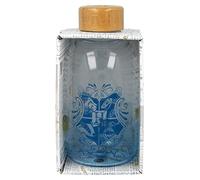 Stor Bouteille en verre Harry Potter Motif Poudlard – Couvercle en bambou réutilisable 620 ml