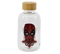 Stor Marvel - Petite Bouteille en Verre réutilisable et transportable Deadpool - Transparent