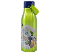 Stor Bouteille d'eau Minecraft en aluminium pour enfants avec poignée sur bouchon 760 ml