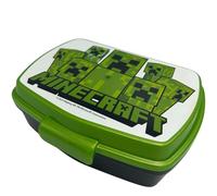 Stor - Minecraft Lunchbox - Porte-Goûter Scolaire pour Enfants - Boîte à Déjeuner Portable pour Déjeuner, Repas ou Collation - 18x5x13 cm