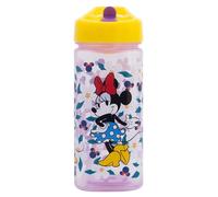 Stor Minnie Bouteille d'eau carrée réutilisable avec paille intégrée 510 ml
