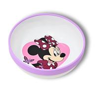 Stor Minnie Mouse - Bol enfant antidérapant pour filles et garçons - Sans BPA & réutilisable - Bol violet 15 cm pour céréales, porridge & goûter - Léger, incassable et idéal pour le quotidien
