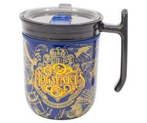 Stor Mug à Café Harry Potter avec Anse et Couvercle Coulissant 470ml - Tasse Isotherme Acier Inoxydable Double Paroi