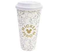 STOR Mug de Voyage Mickey Mouse 790ml - Gobelet Reutilisable avec Couvercle Etanche, Polypropylene sans BPA, Ideal Boissons Chaudes et Froides