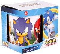 STOR Mug en Céramique Sonic Le Hérisson 325ml - Design Officiel Sous Licence - Idéal pour Café, Thé et Boissons Chaudes - pour Fans