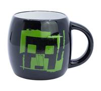 STOR Mug Globe en Céramique Minecraft 380ml - Grand Mug Petit-Déjeuner avec Design Original - Compatible Micro-Ondes et Lave-Vaisselle