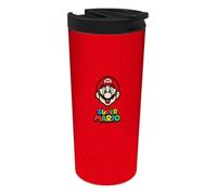 STOR Mug isotherme en acier inoxidable Mario - Rouge - 425ml