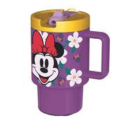 Stor Tasse Enfant avec Couvercle Minnie Mouse 530ml - Gobelet Plastique sans BPA avec Bec Anti-Fuite - Mug à Vis pour Enfants