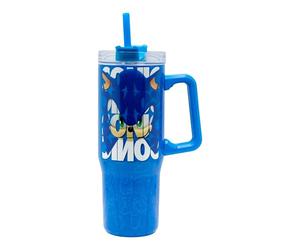 Stor Mug Thermique XL Sonic le Hérisson 940ml en Acier Inoxydable avec Bec Rotatif et Poignée - Tasse Isotherme pour Boissons Chaudes et Froides