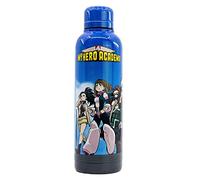 Stor My Hero Academia - Bouteille transportable en Acier Inoxydable - Gourde réutilisable - Héros - Deku - All Might - Gris - 515 ML
