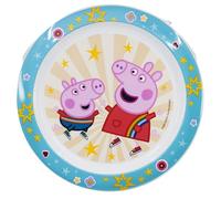 Stor Peppa Pig Assiette en plastique réutilisable pour enfants sans BPA Multicolore 22 cm