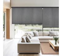 STOR PLANET Screen Pro Solar Store enrouleur translucide, store thermique isolant, stores de cuisine jusqu'à 240 cm de large graphite 200 x 250 cm