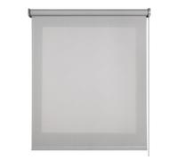 STOR PLANET Screen Pro Solar Store enrouleur translucide, store thermique isolant, stores pour grandes fenêtres de salon, stores de cuisine jusqu'à 240 cm de large Gris 120 x 250 cm