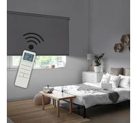 STOR PLANET | Store Électrique Intérieur Occultant Night, Isolation Thermique, Stores Motorisés pour Chambre, Cuisine, Salon, Store Automatique Fenetre et Porte | Night Gris, 140x250cm