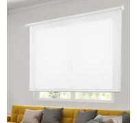 STOR PLANET | Store Enrouleur Tamisant Soft, Store Transparent et Lumineux, Stores Intérieurs Cuisine, Salon, Chambre, Stores enrouleurs avec mesures de Fenetre et Porte| Blanc,200x250cm