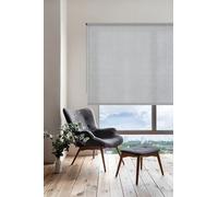 STOR PLANET Store enrouleur translucide SOFT Store intérieur pour fenêtres et portes Tissu en polyester, Montage mural ou au plafond, Largeur du tissu est 3,5 cm moins couleur Gris perle 140 x 250 cm