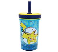 Stor Gobelet polypropylène Pokemon Doodle Grip 370 ml – Anti-renversement, paille silicone, sans BPA